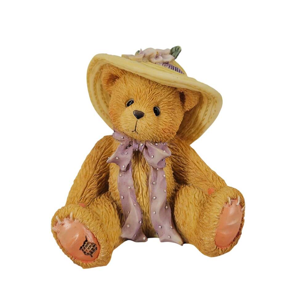 VINTAGE CHERISHED TEDDIES “MILLIE – LOVE ME TENDER”  STRAW HAT FIGURINE – 128023